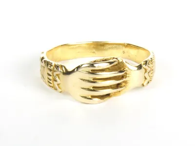 Fede-Ring, gold, von vorne