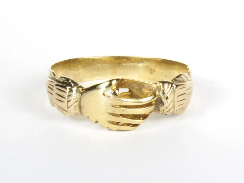 Fede-Ring, gold, von vorne