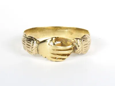 Fede-Ring, gold, von vorne