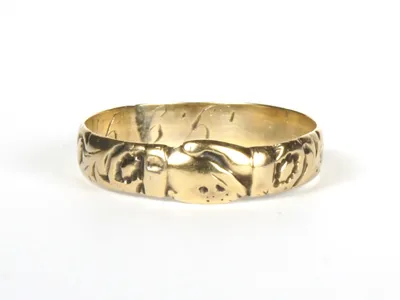 Fede-Ring, gold, von vorne