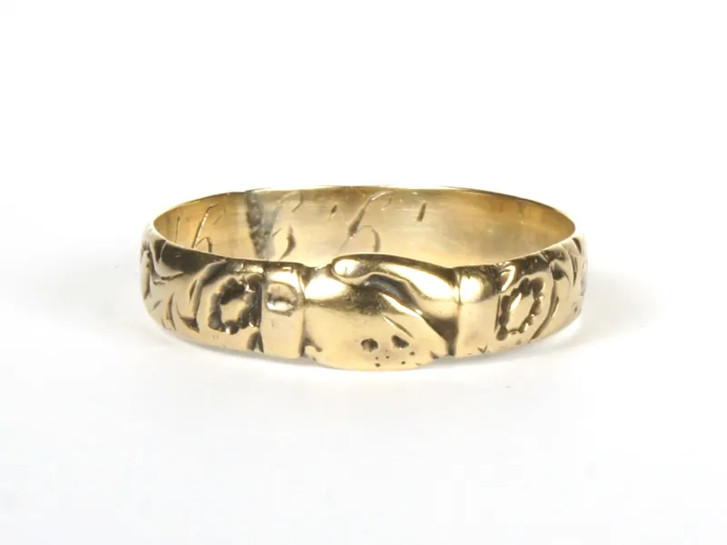 Fede-Ring, gold, von vorne