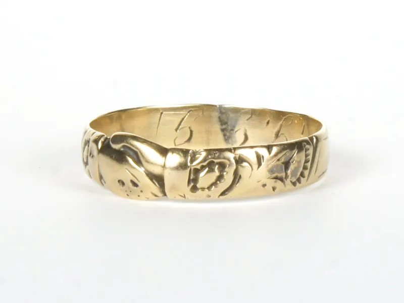 Fede-Ring, gold, Seite links