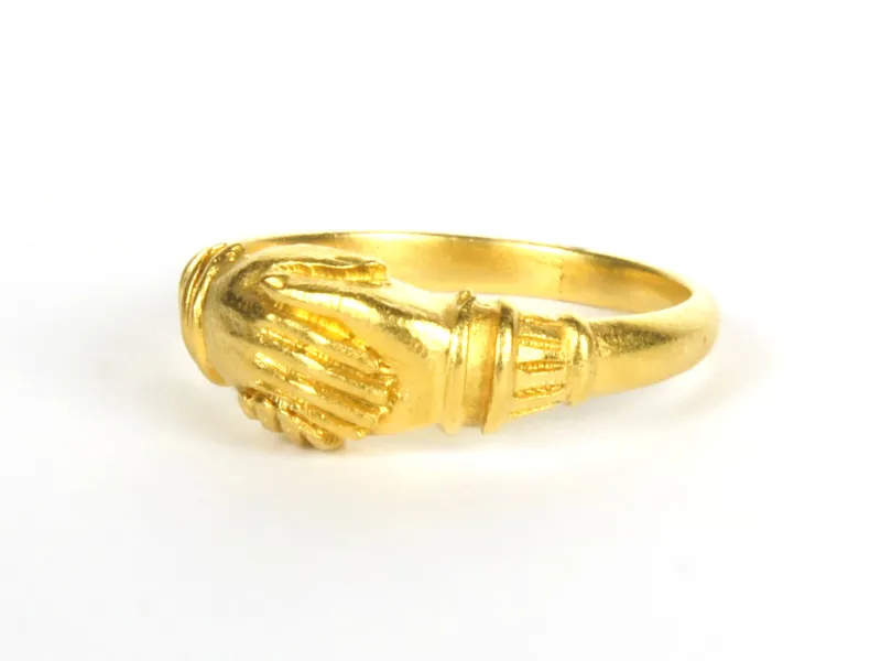 Fede-Ring, gold, Seitenansicht
