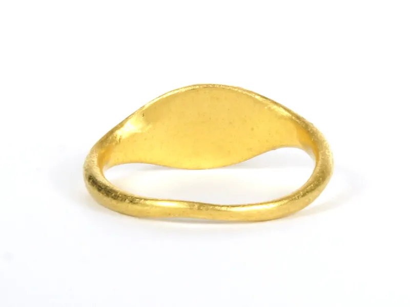 Fede-Ring, Gold mit Karneol-Intaglio, von hinten