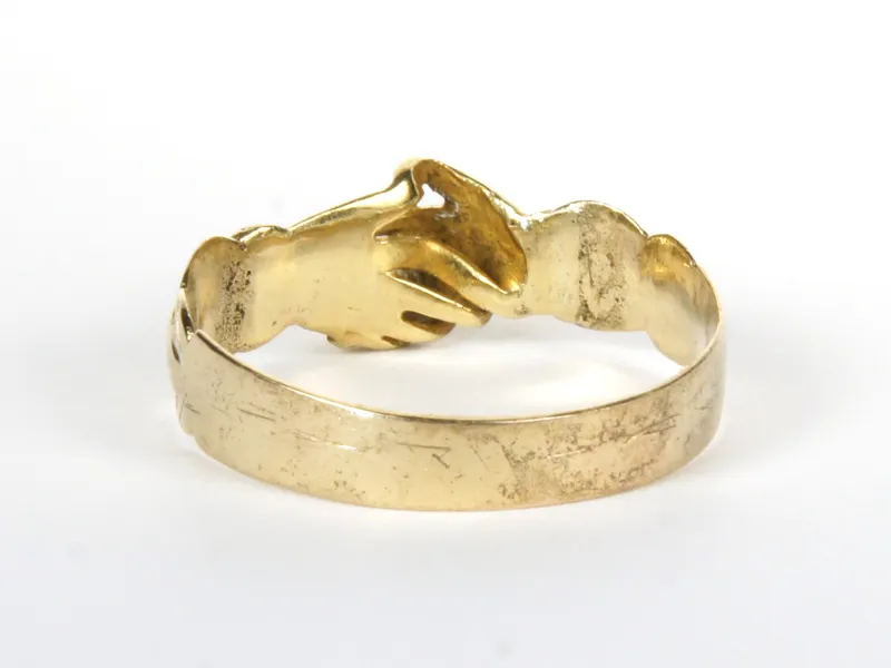 Fede-Ring, gold, Ansicht von oben
