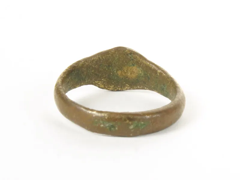 Fede-Ring, Bronze, von oben