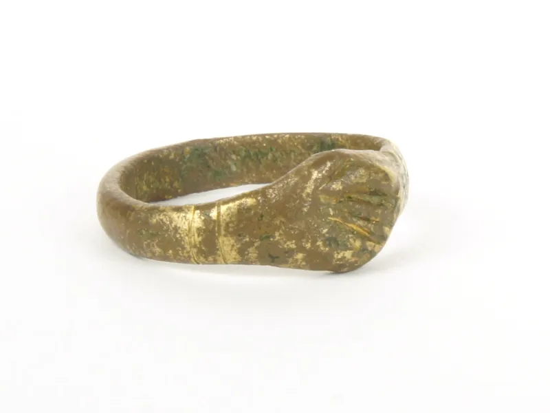 Fede-Ring, Bronze, Seitenansicht