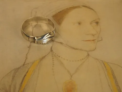Fede-Ring aus der Tudorzeit, 15.-16. Jh., Silber