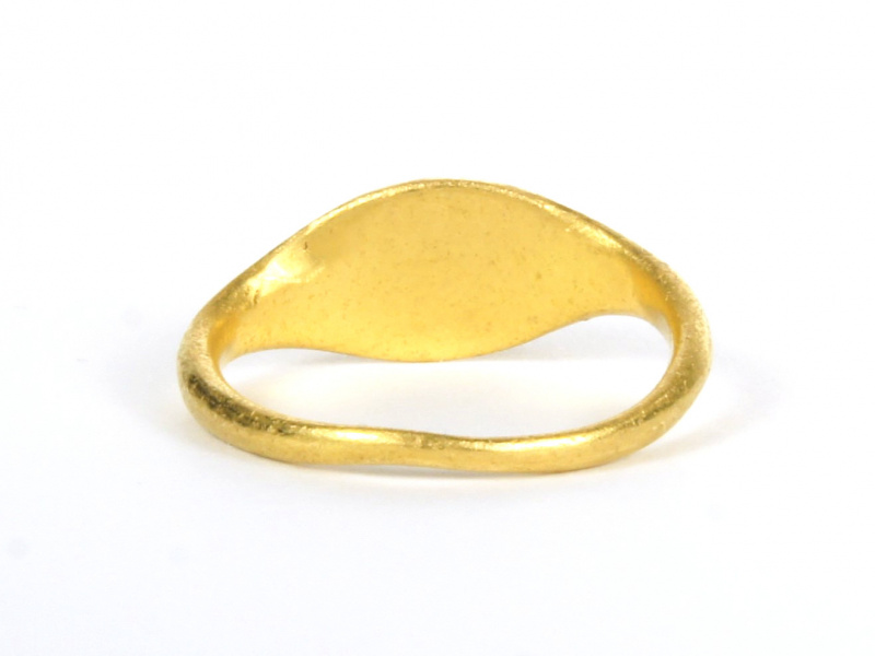 Fede-Ring, gold, von hinten