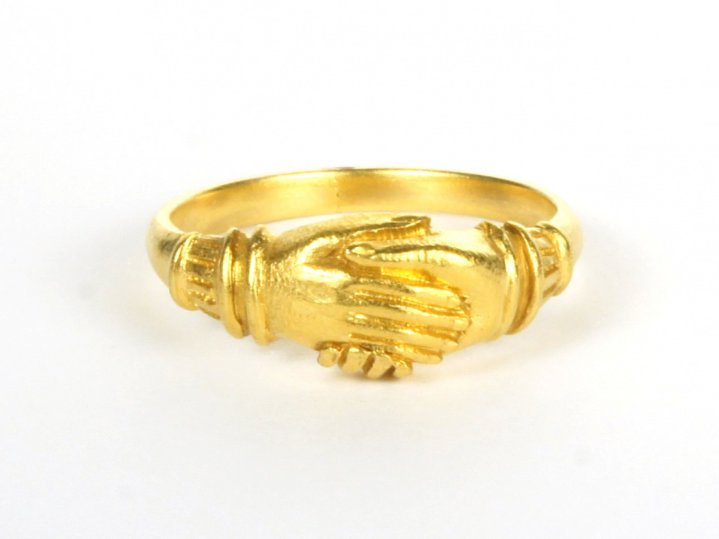 Fede-Ring, gold, von vorne