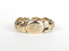 Gimmel-Ring, gold, von vorne