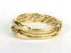 Gimmel-Ring, gold, Seite links