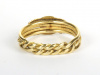 Gimmel-Ring, gold, von hinten