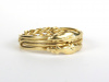 Gimmel-Ring, gold, Seite rechts